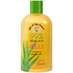 Lily Of The Desert Gelly Moisturizer, textura suave en la mano para hidratación suave