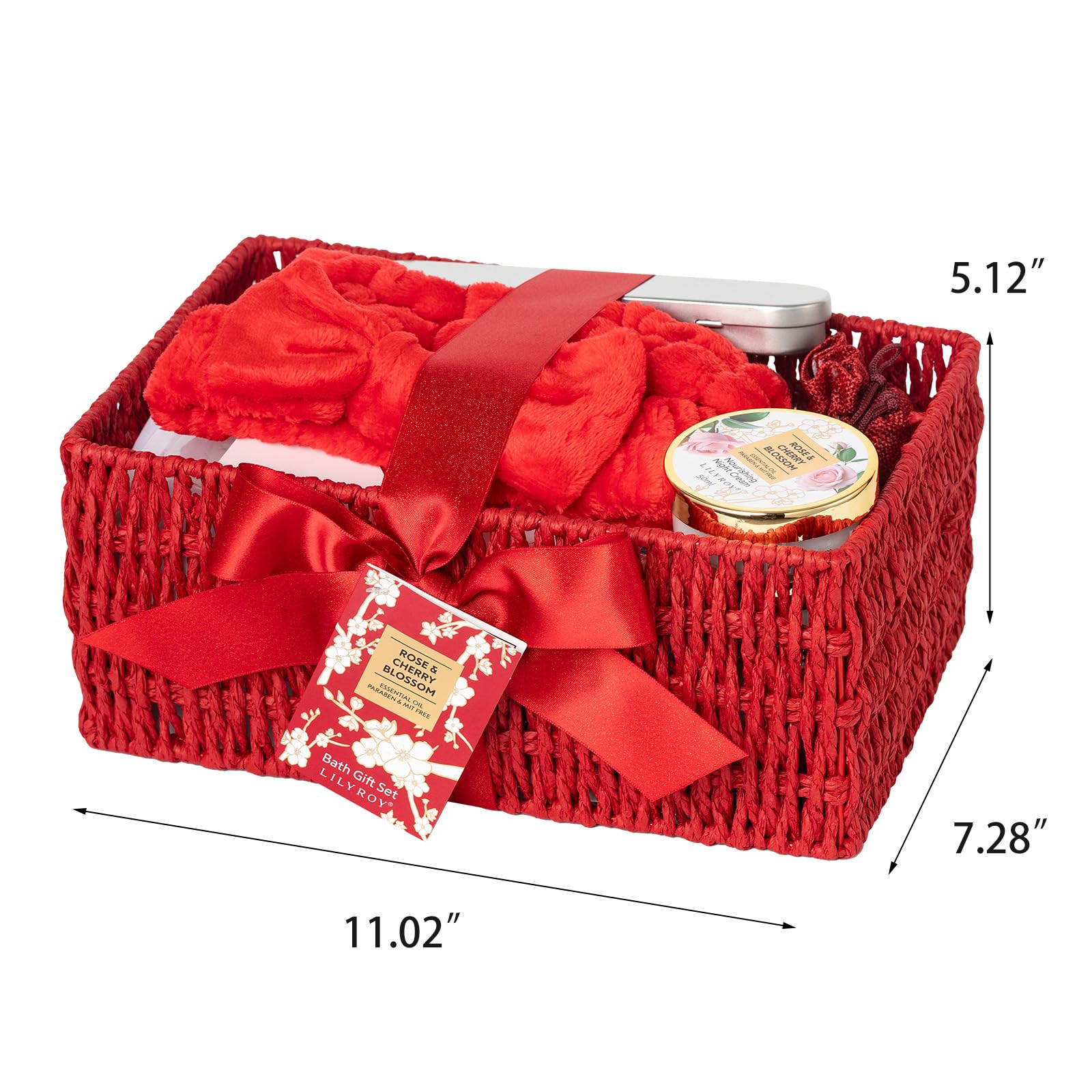 LILY ROY bath puff, towel, and headband set for spa-ready moments.