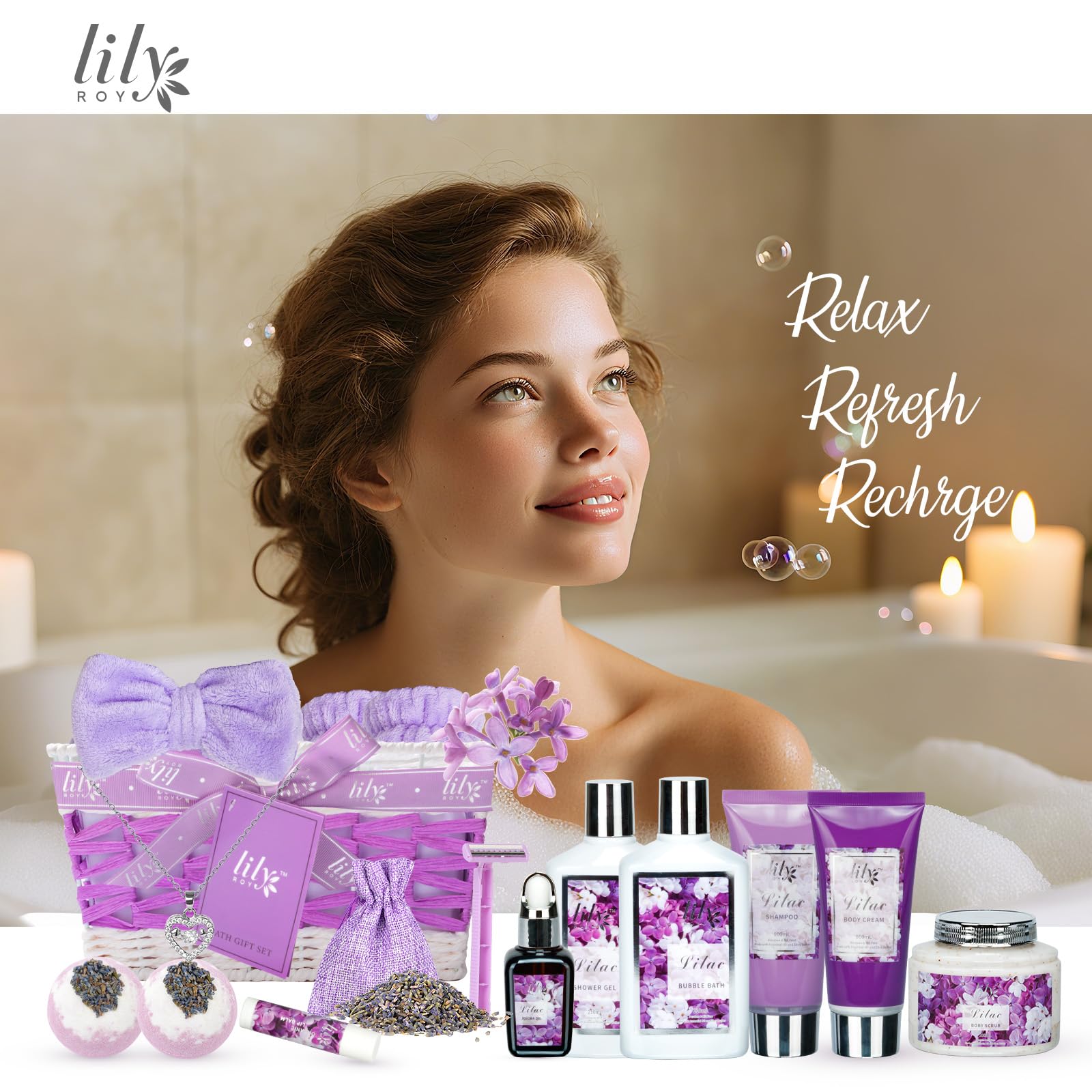 LILY ROY body cream moisturizes and nourishes dry skin.