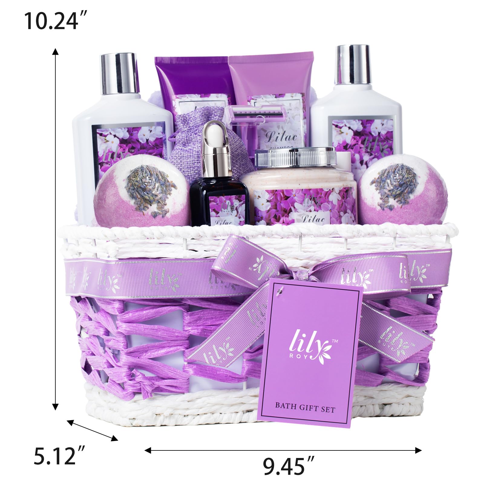 LILY ROY body scrub exfoliates gently for smooth skin.