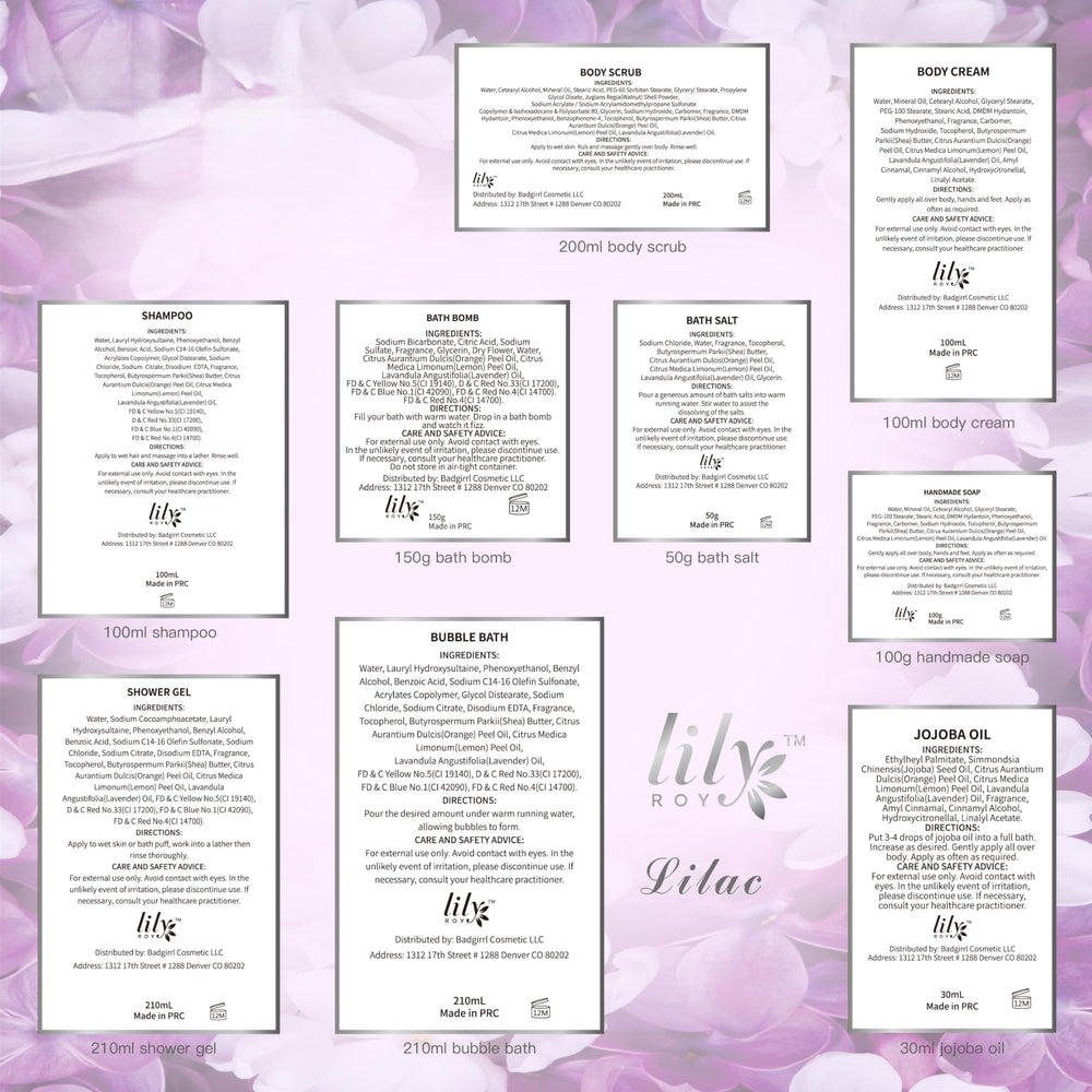 LILY ROY lavender bath bombs, offering a calming bath experience.