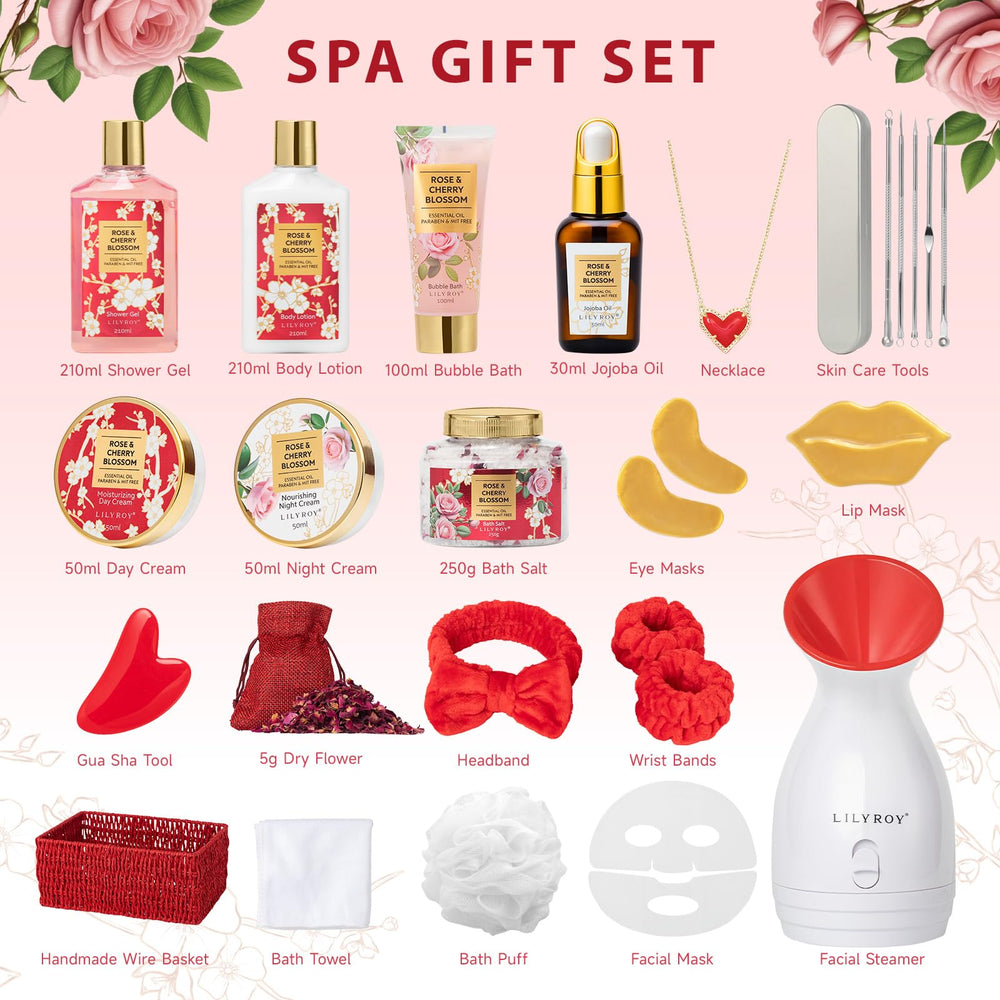 LILY ROY rose and cherry blossom scent for relaxation.