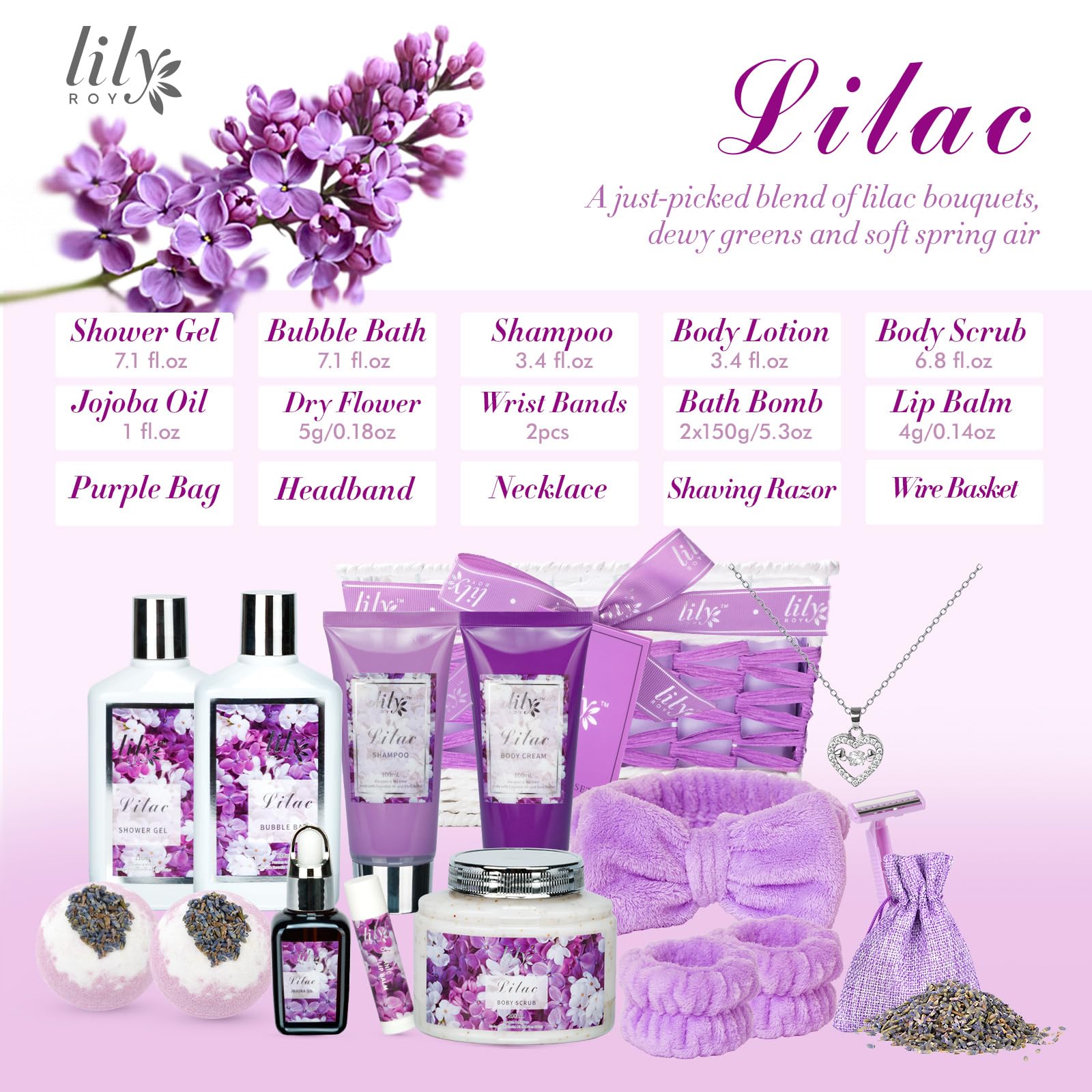 LILY ROY shower gel, refreshing cleanse with a gentle, sulfate-free formula.