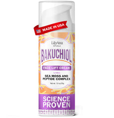 LilyAna Naturals Bakuchiol crema rostro en frasco que ayuda a la firmeza de la piel