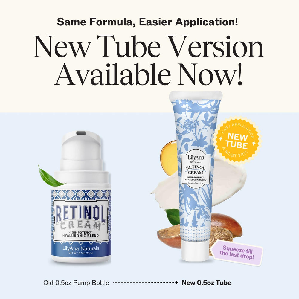 LilyAna Naturals cream texture close-up highlights a hydrating formula.