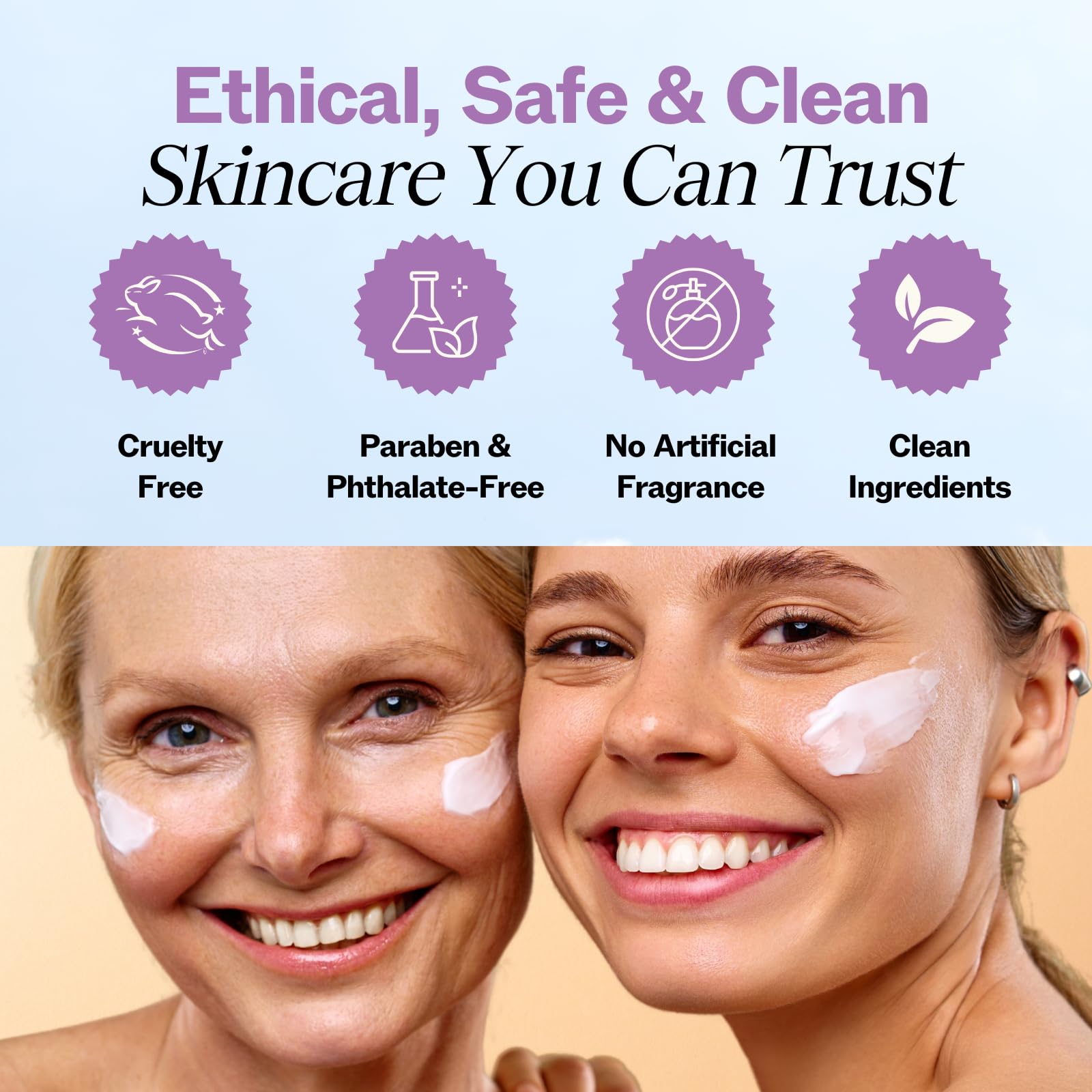 Uso diario de LilyAna Naturals para ojos en día y noche.