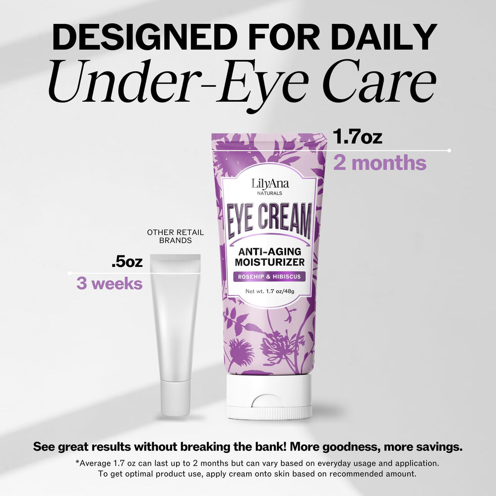 LilyAna Naturals Efecto Lift y Firmeza, piel de ojos más tensa.