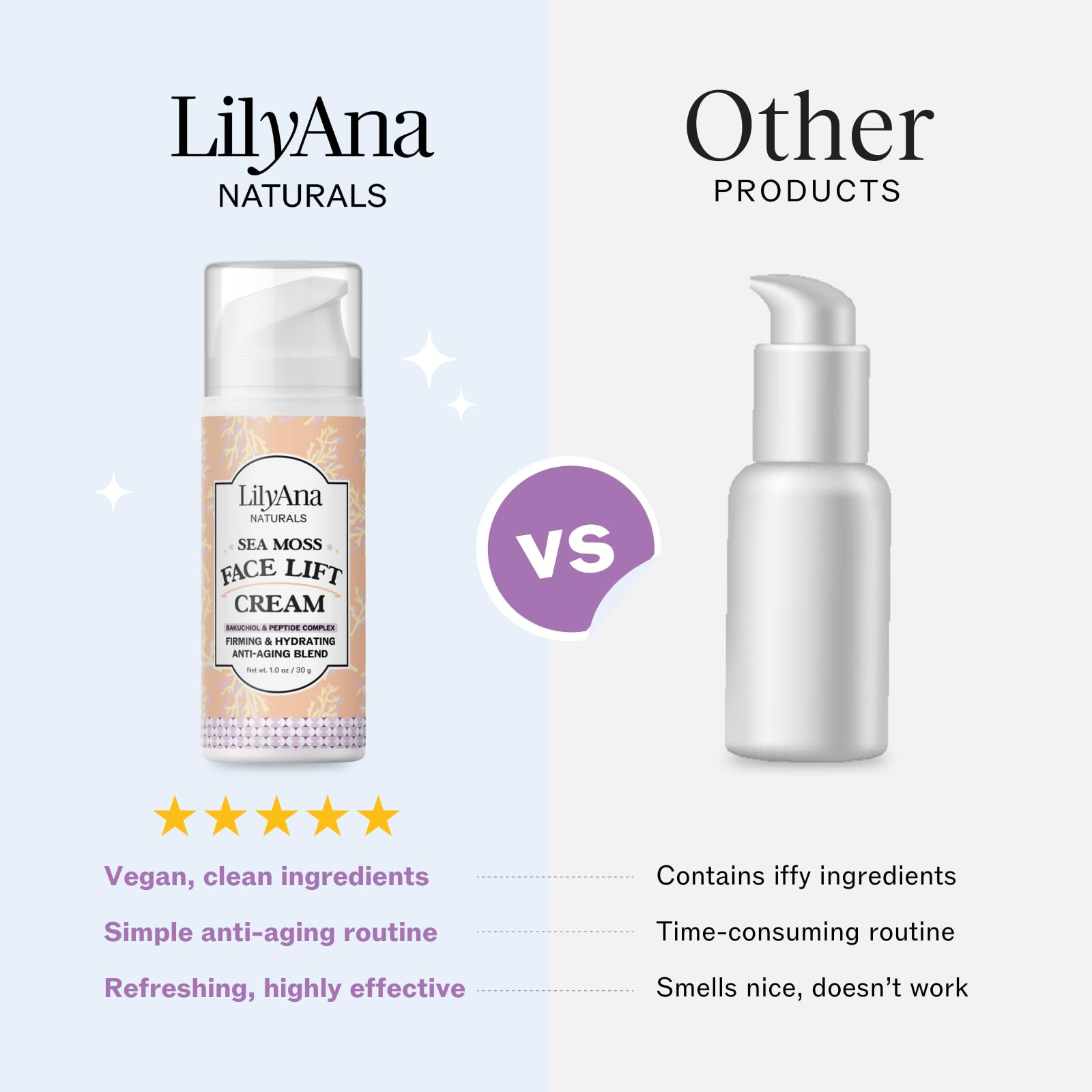 LilyAna Naturals envase de 1 oz, práctico para hogar o viaje