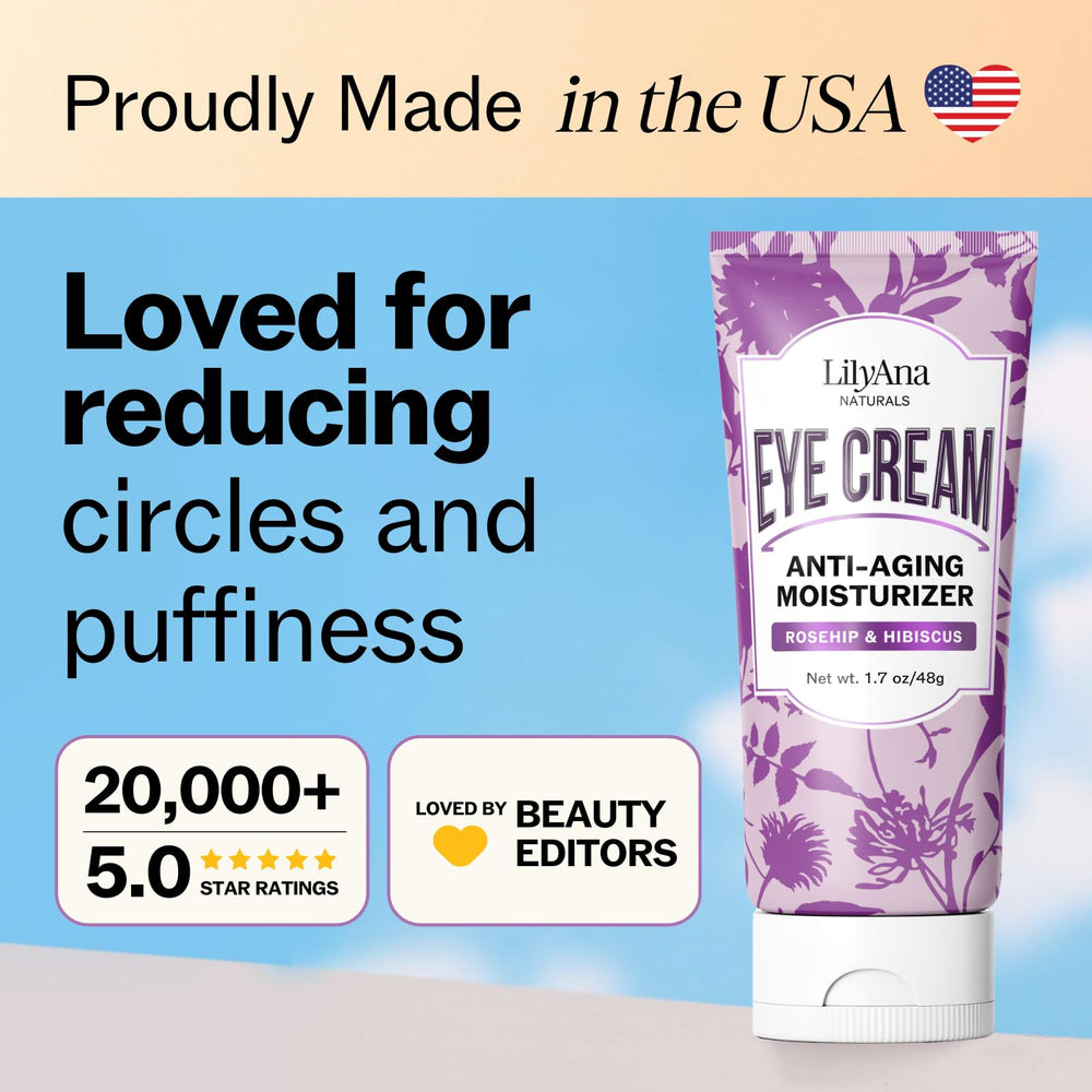 LilyAna Naturals Fórmula Vegana, libre de crueldad animal para el cuidado ocular.