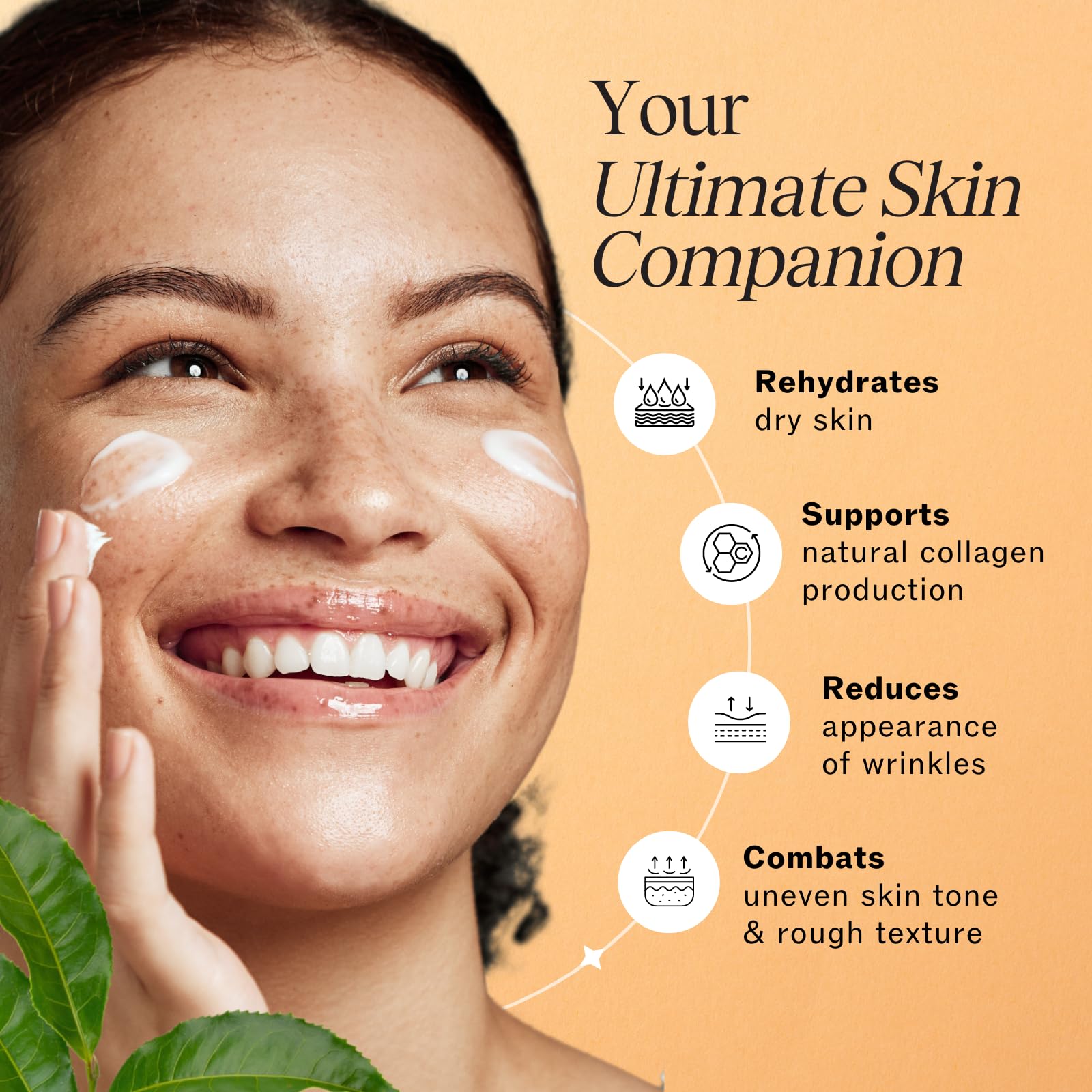 LilyAna Naturals retinol cream bottle emphasizes hyaluronic acid hydration.