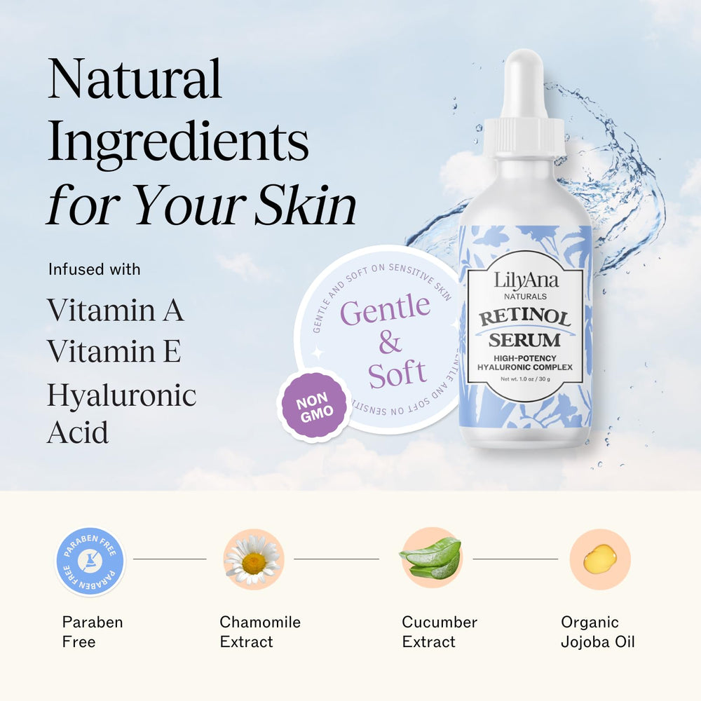Aplicación facial con LilyAna Naturals para suavizar la textura con uso diario.