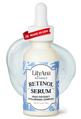 LilyAna Naturals Suero de Retinol, gotero para aplicación suave y precisa.