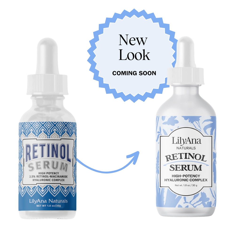 Rutina diaria nocturna de cuidado con retinol para la piel.