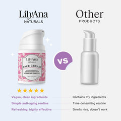 LilyAna Naturals rose distillate ingredient highlights gentle, soothing properties.