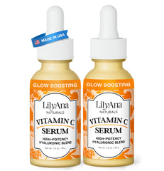 LilyAna Naturals Serum Vitamina C botella para brillo y elasticidad de la piel.