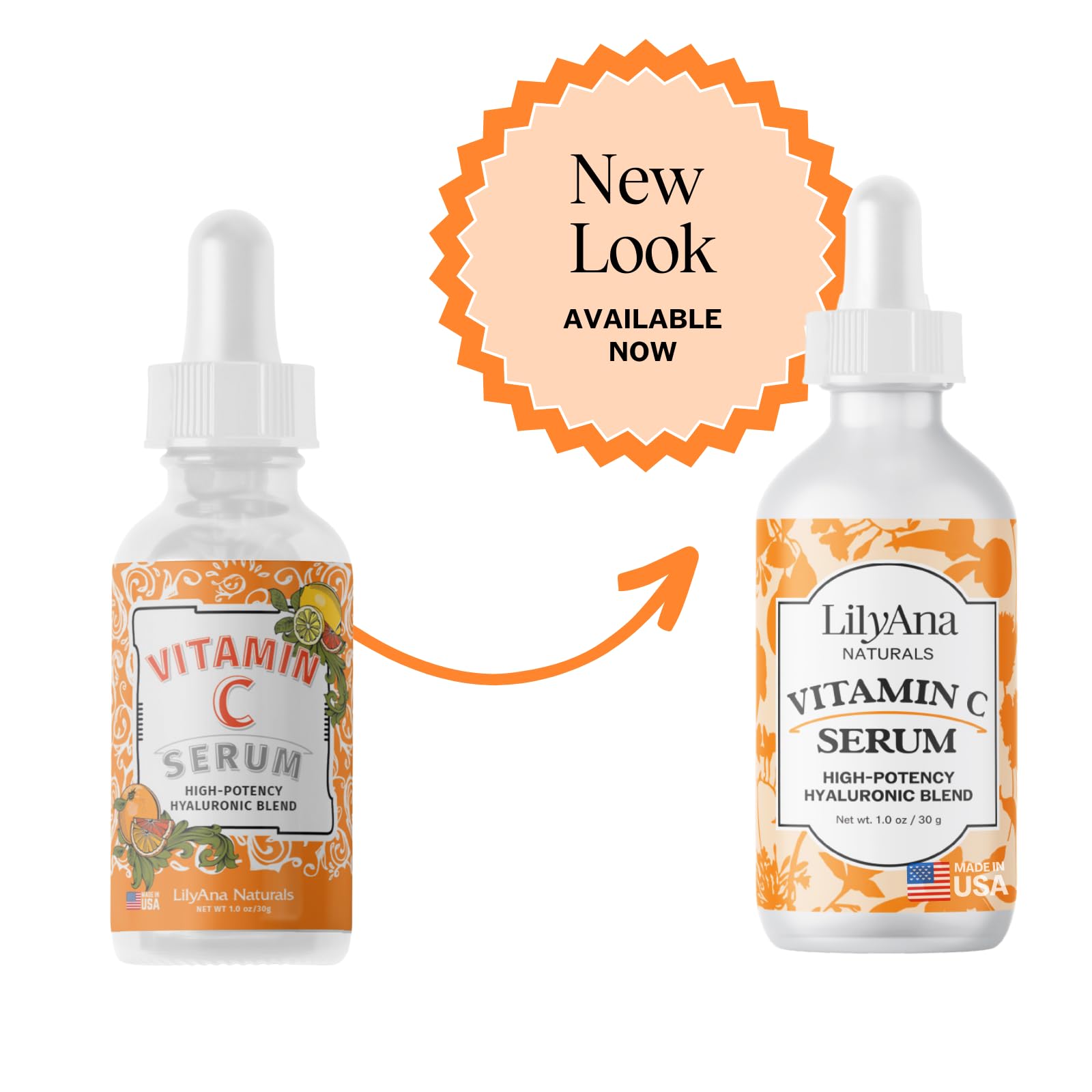 LilyAna Naturals Serum Vitamina C libre de crueldad, cuidado ético diario.