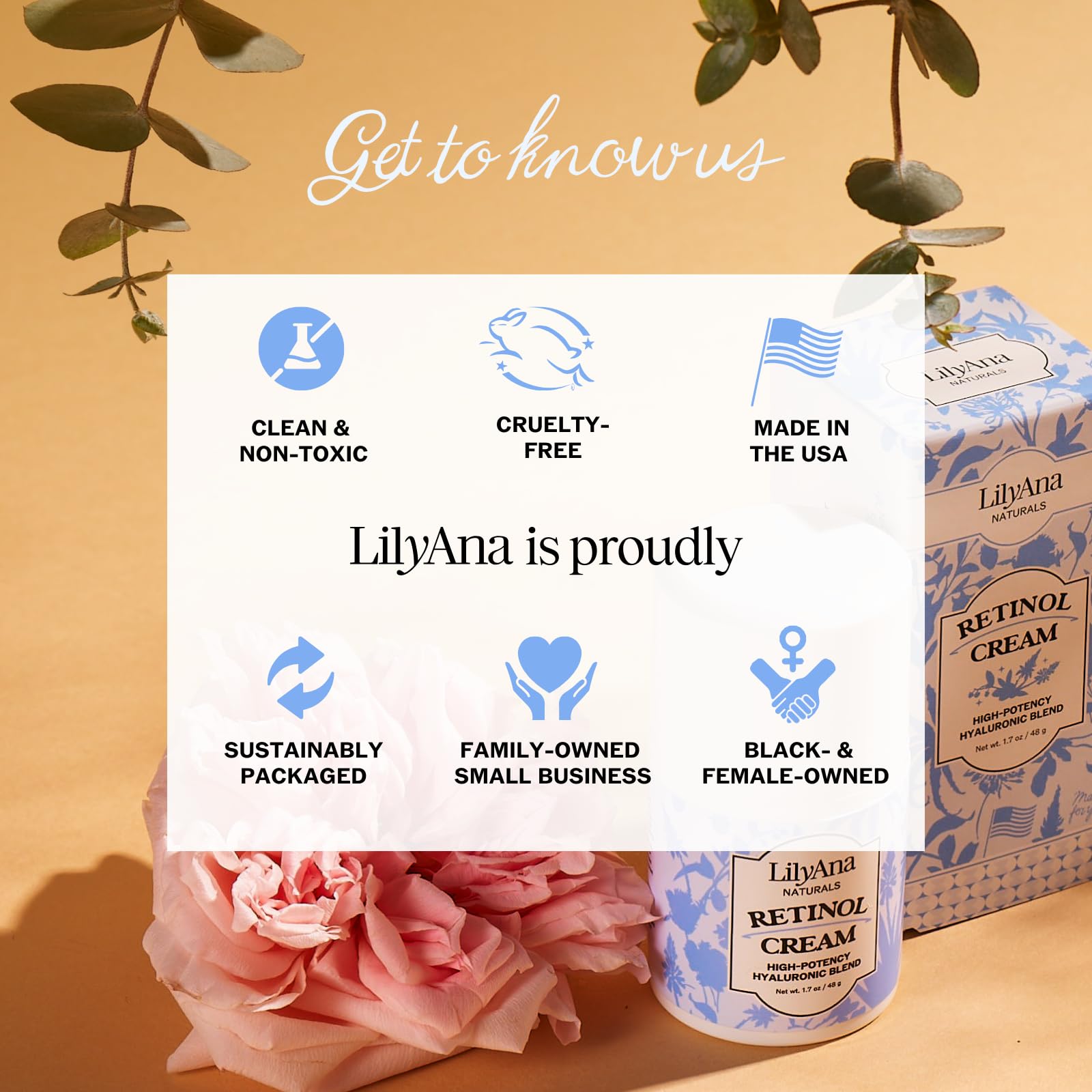 LilyAna Naturals vegan cruelty-free label visible on packaging.