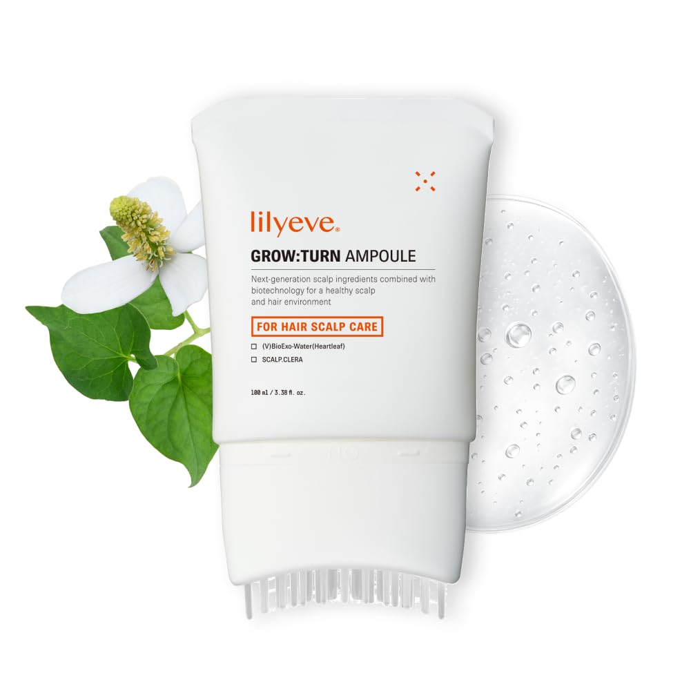 LilyEVE GROWTURN built-in brush delivers serum directly to roots for even coverage.
