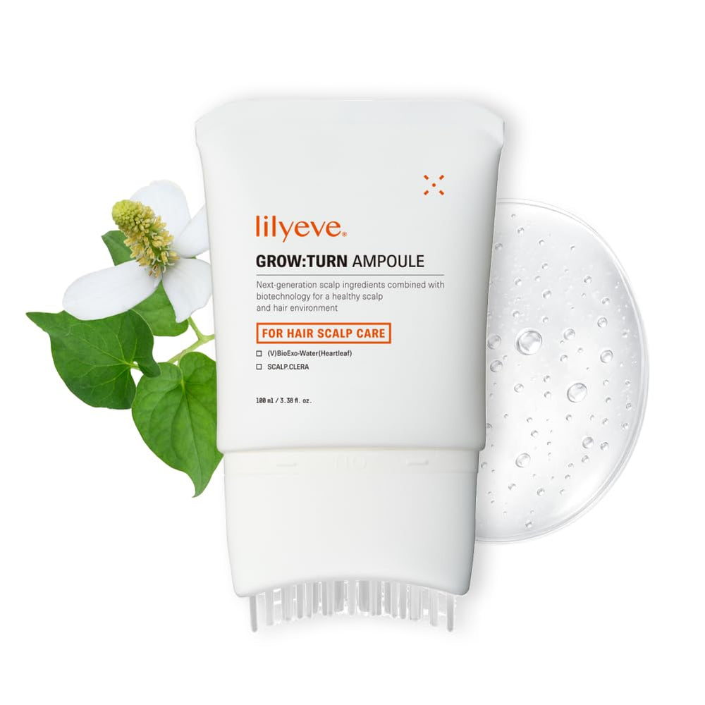 LilyEVE GROWTURN built-in brush delivers serum directly to roots for even coverage.