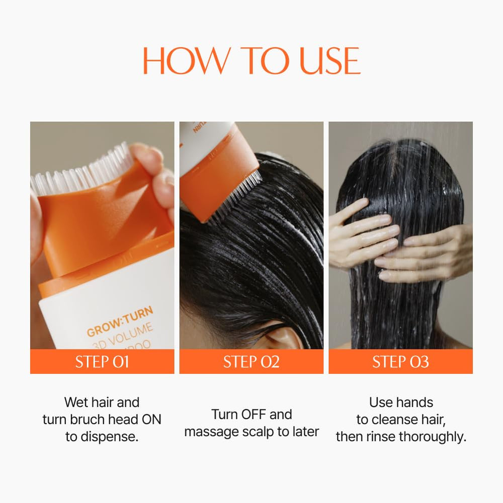 LilyEve GrowTurn daily scalp care for balanced feel and even absorption.