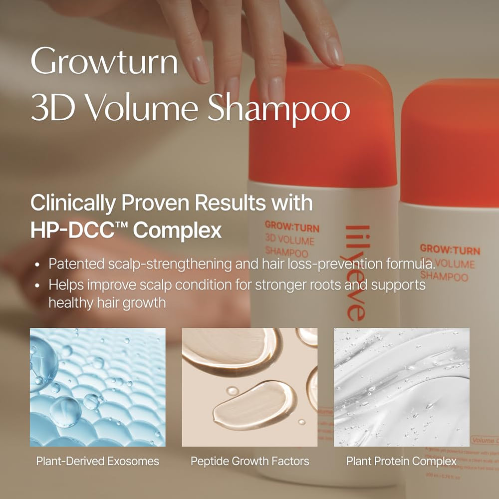 LilyEve GrowTurn sulfate-free formula keeps scalp calm without heaviness.