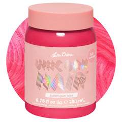 Lime Crime Bubblegum Rose dye bottle for vibrant, conditioning color.