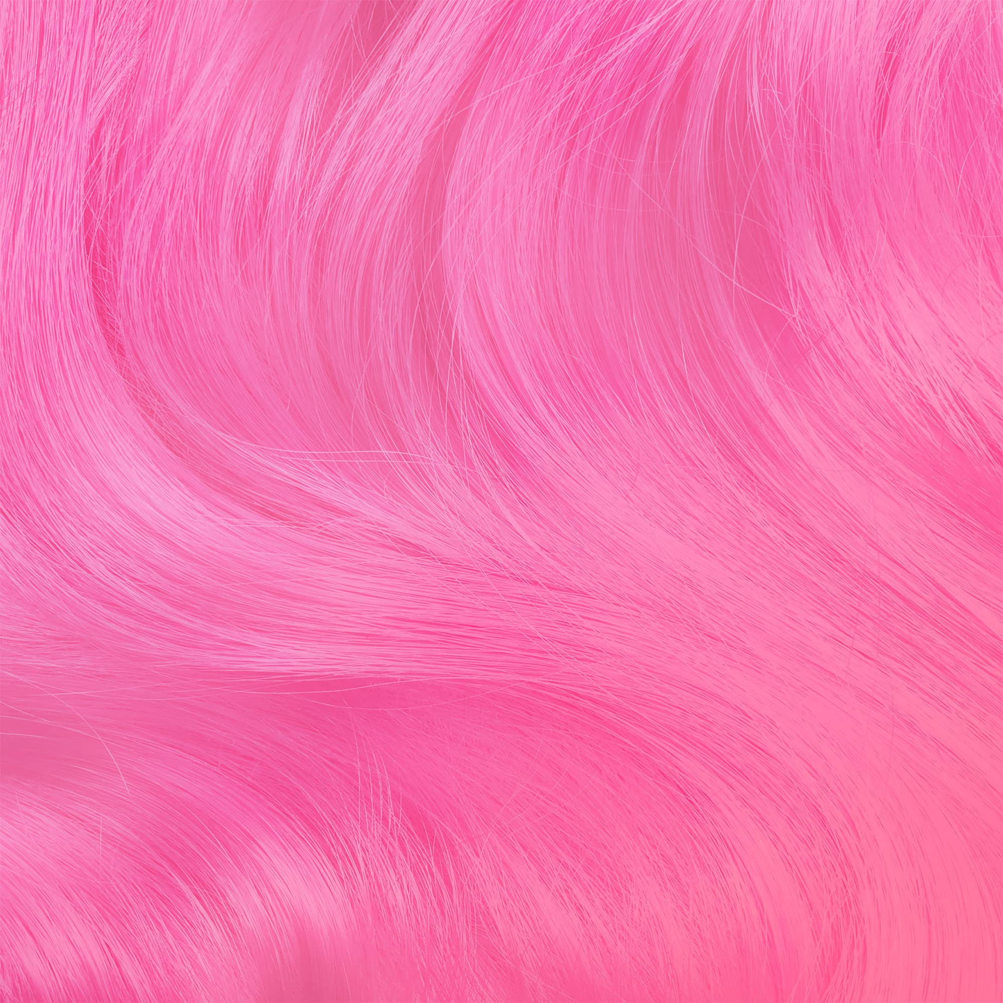 Lime Crime Unicorn Hair Sour Candy applied on hair for vivid pink.
