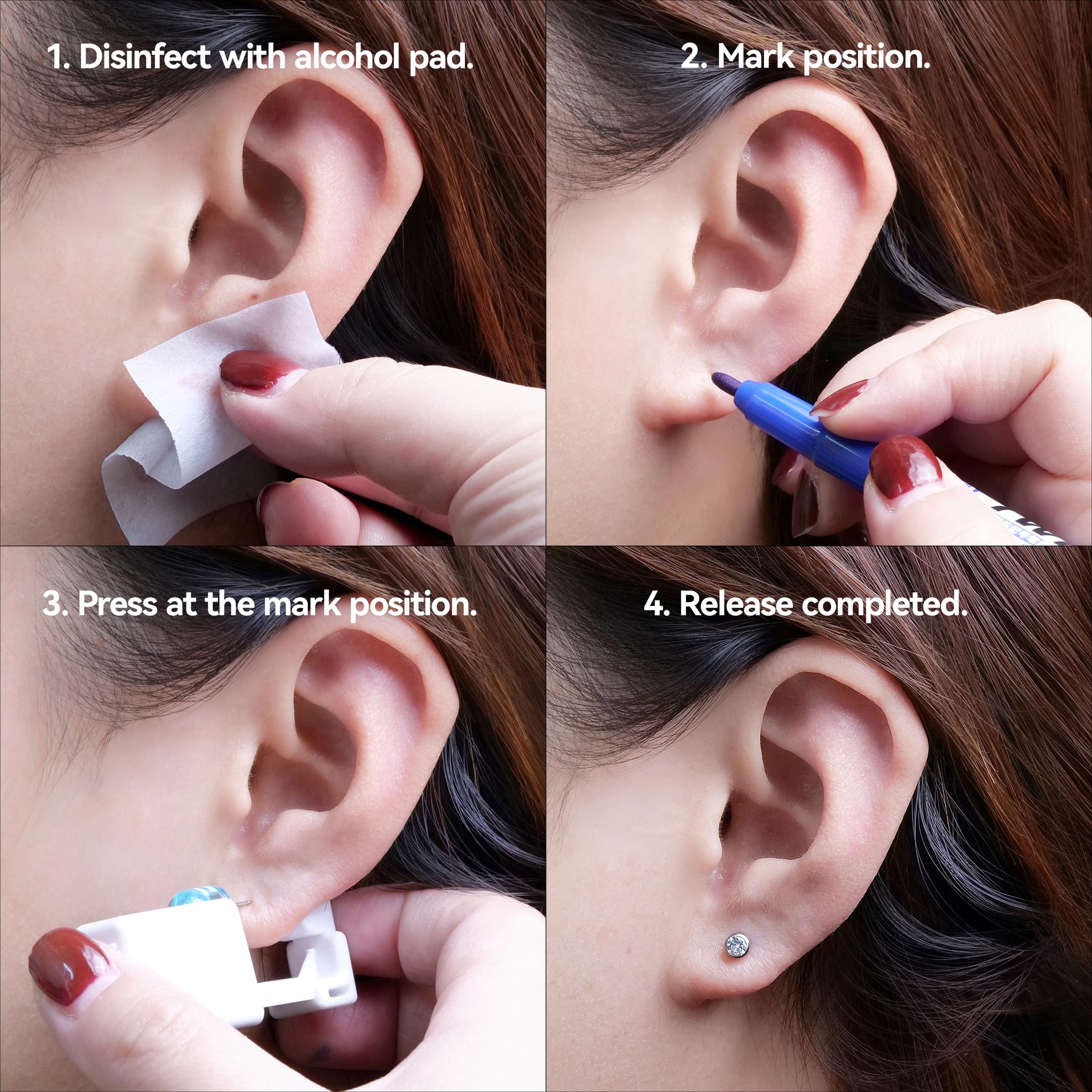 Aretes zirconia cúbica 4 mm limerencia con acabado brillante para un look sutil.