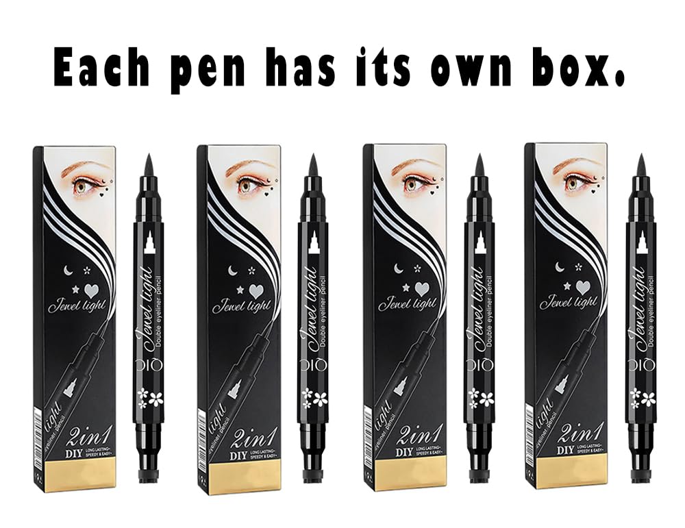 Linble dual-ended liner pen for smooth, waterproof lines.