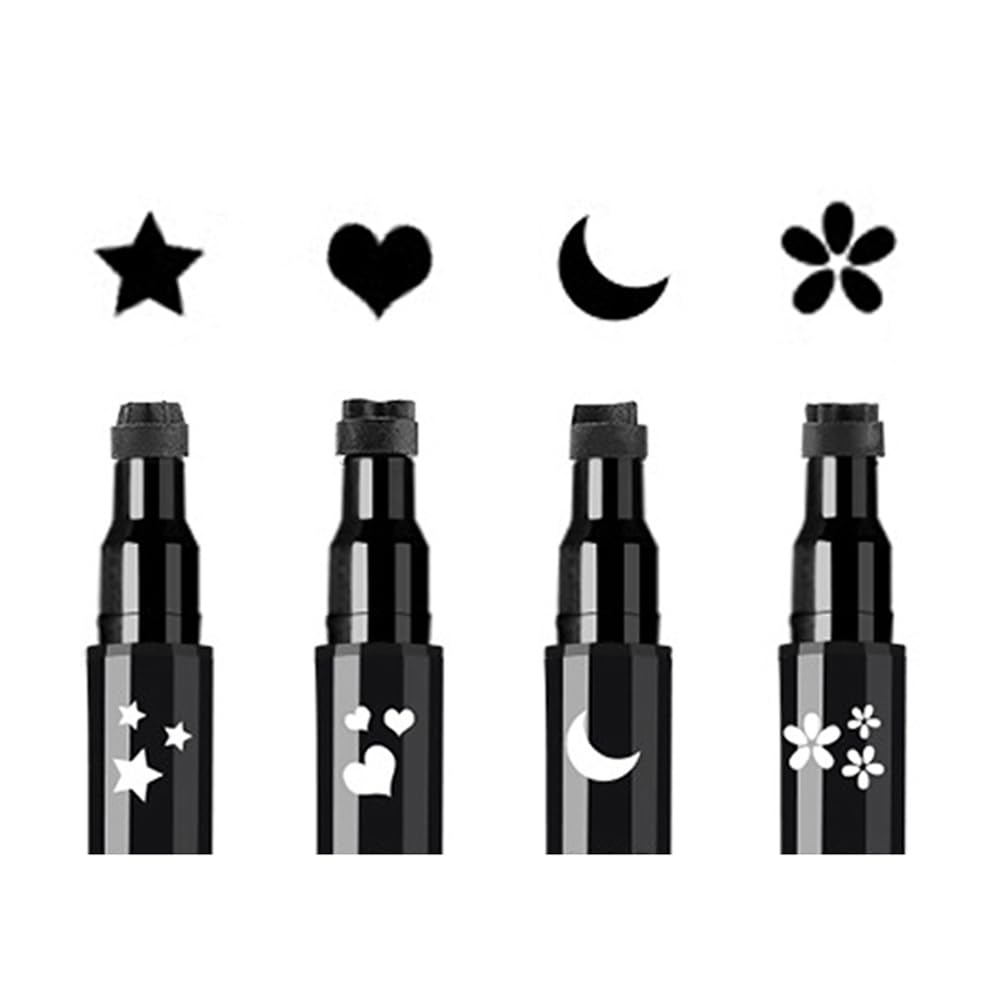 Linble star stamp for precise, playful eye accents.