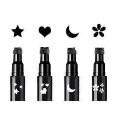Linble star stamp for precise, playful eye accents.
