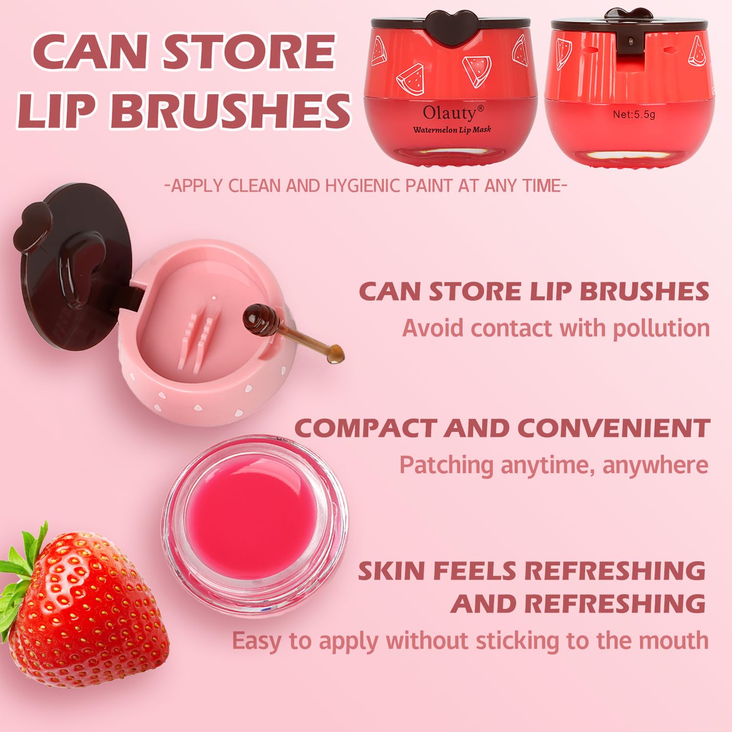 Lingyun Apple Lime lip mask for revitalized lips and fruity aroma