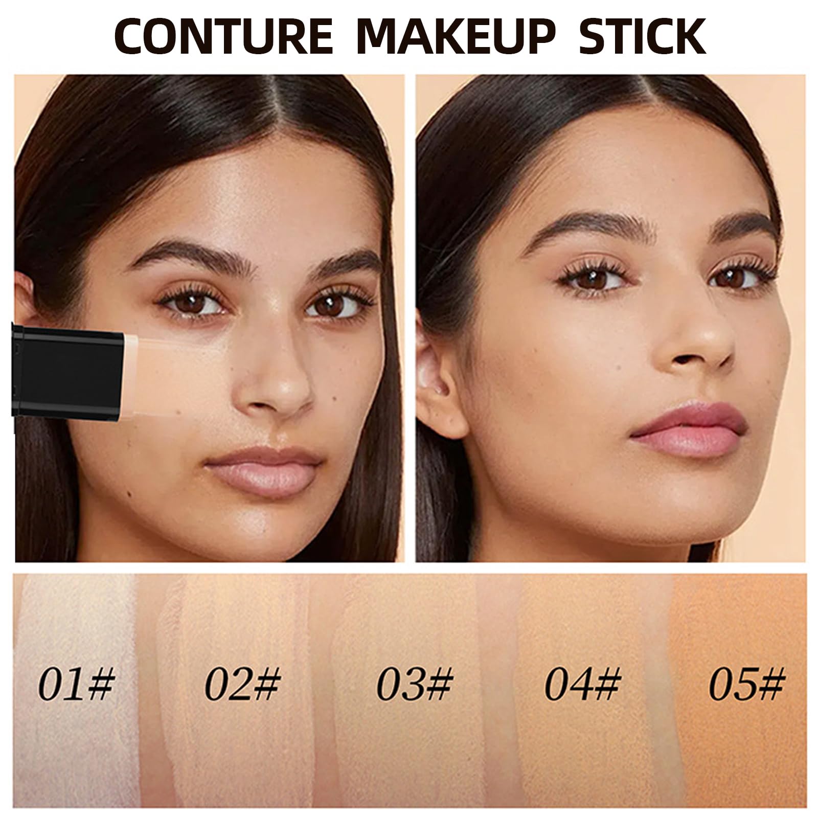 Lingyun Foundation Stick es compacto y portátil para retoques diarios.