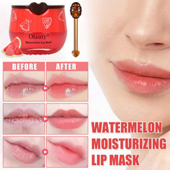 Lingyun Lip Mask in honey pot with wand for easy daily use