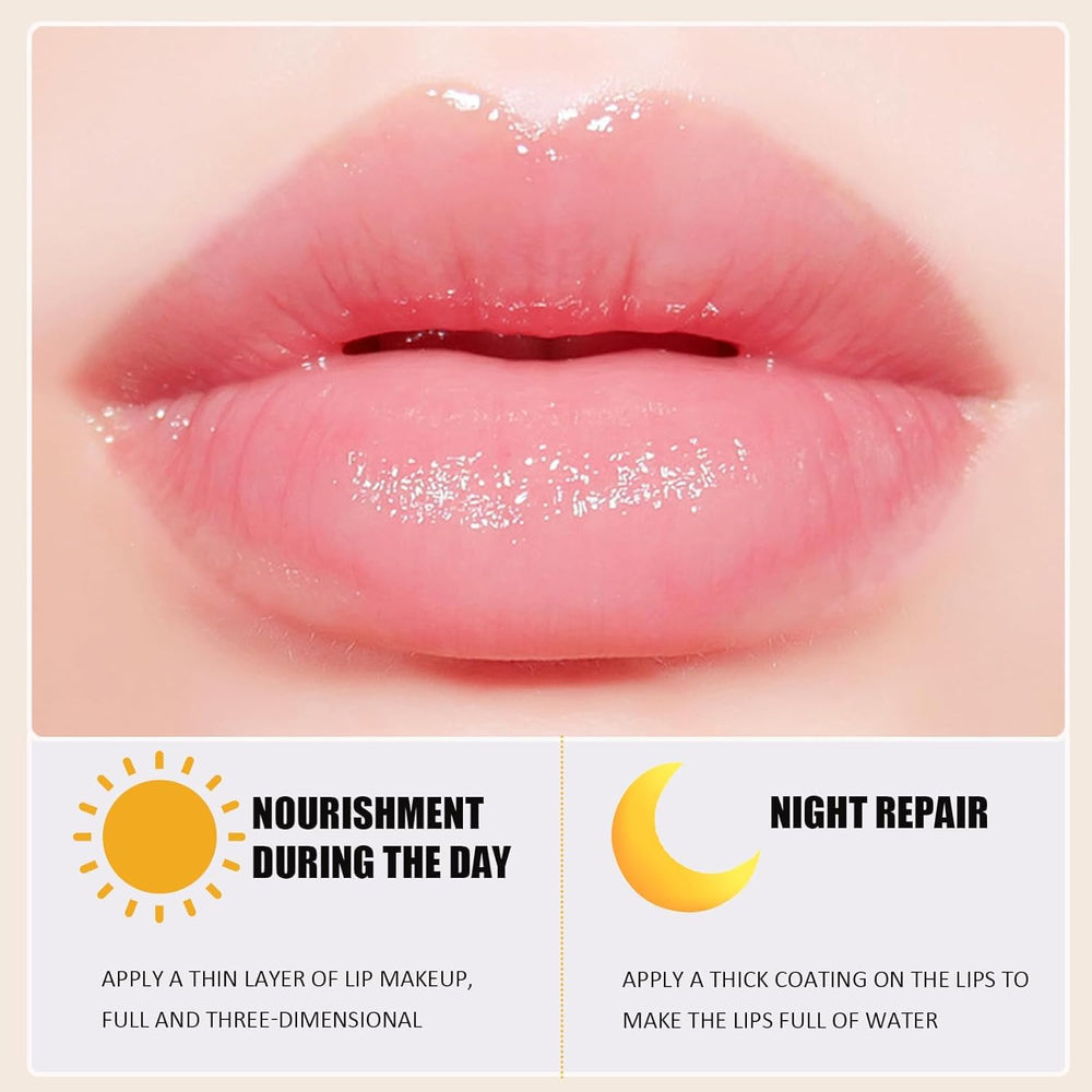 Lingyun Watermelon flavor lip mask delivers cooling moisture and shine
