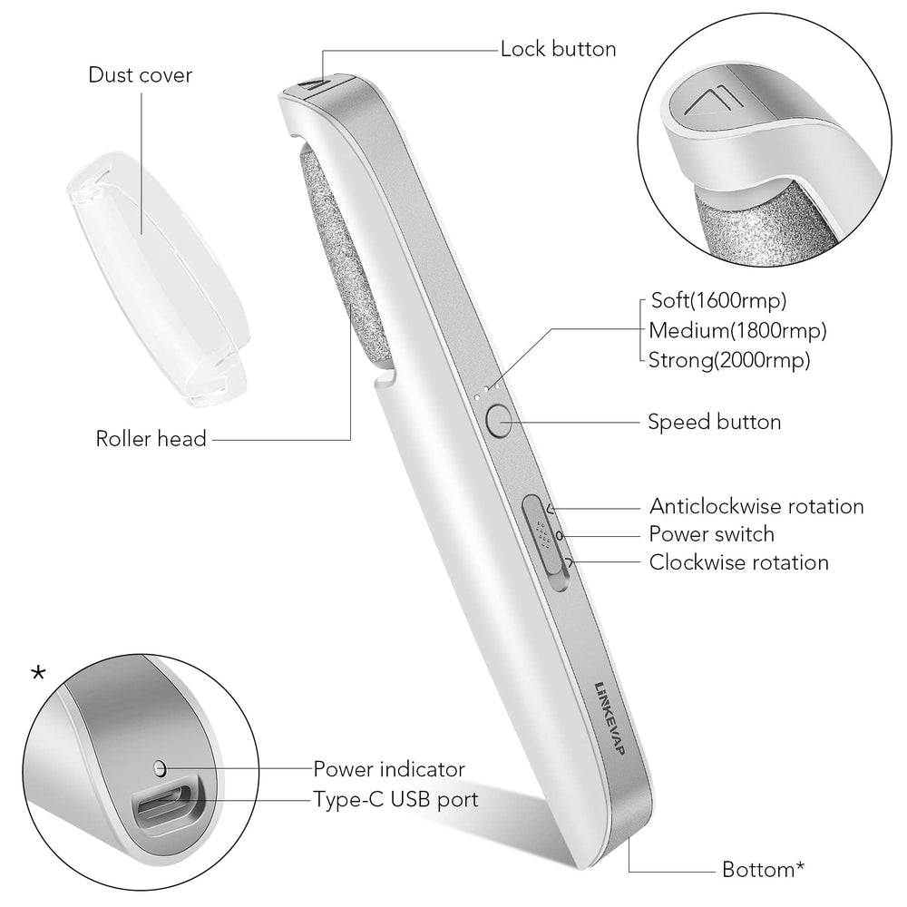 LINKEVAP ergonomic wand enables comfortable foot care sessions