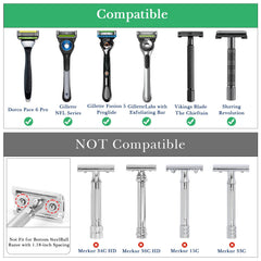Linkidea razor stand with front convex edges preventing slips