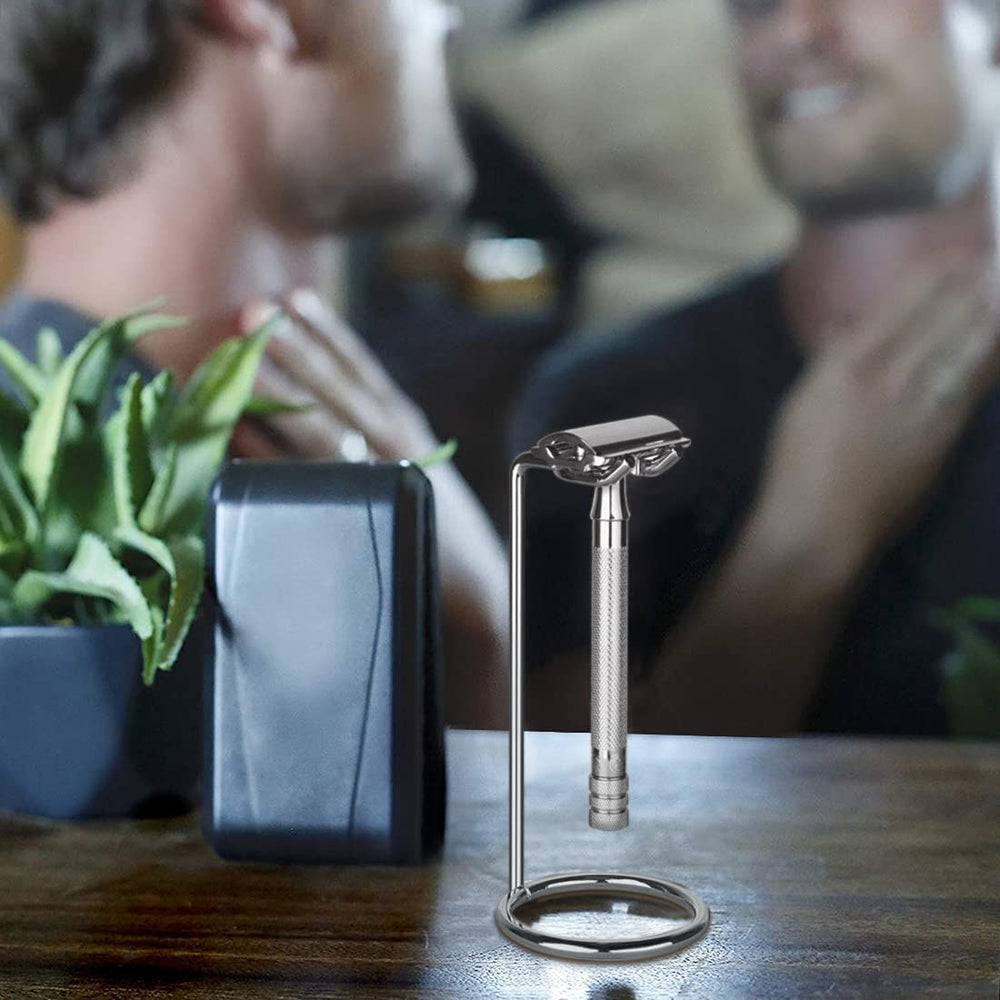 Linkidea razor stand packaging contents: stand only for upgrading grooming setup
