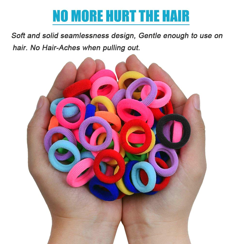Lintopos coletas elásticas para cabello fino, ideal para peinados.