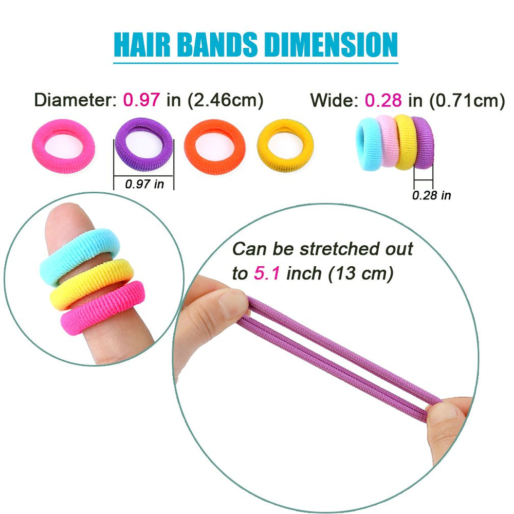 Lintopos dimensiones de la cinta de pelo, diámetro compacto y elástica.