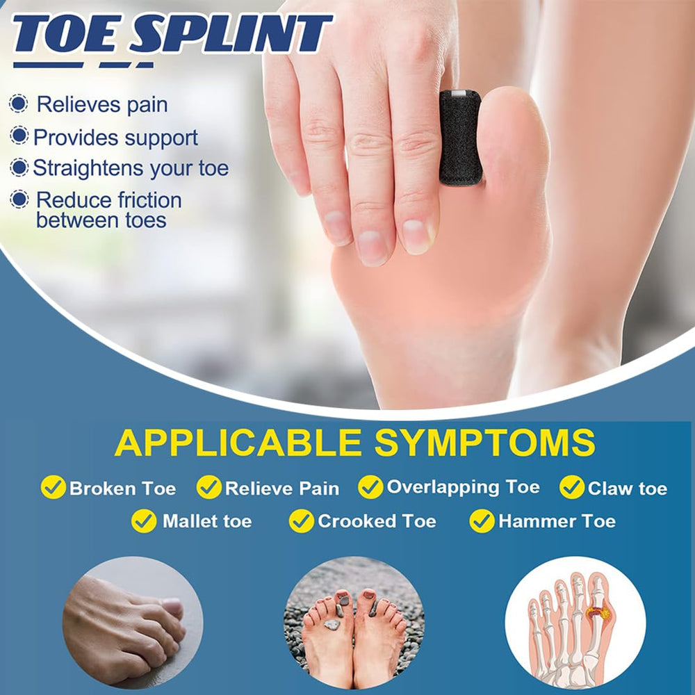 LINXIU black toe splint designed for all-day wear during activities