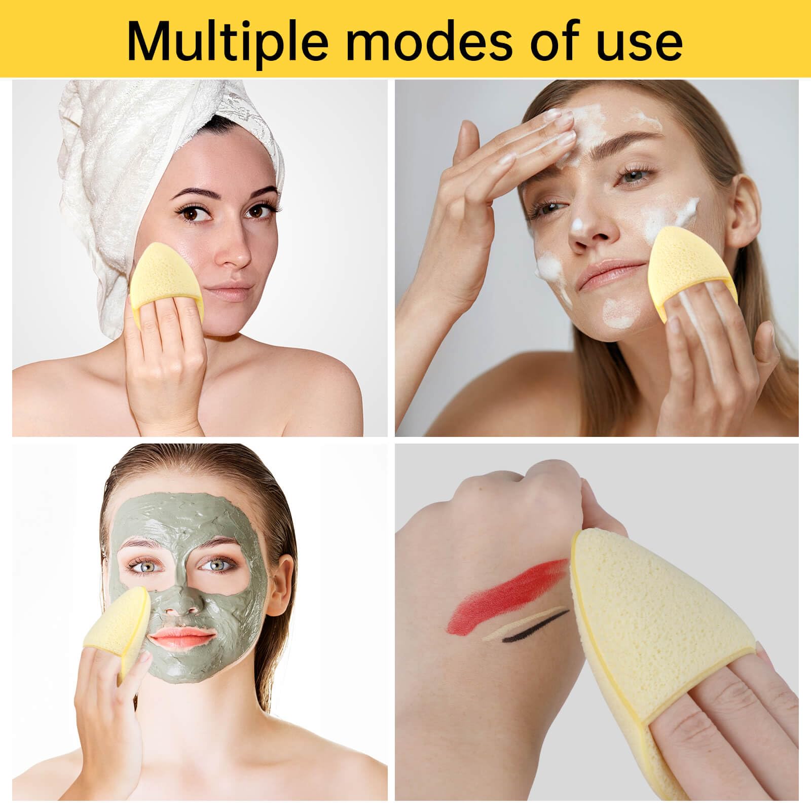 Linyumuxiang facial sponge suitable for all skin types and daily use