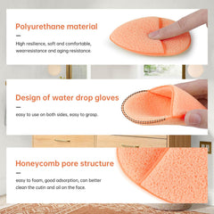 Linyumuxiang honeycomb holes detail on sponge for foam and quick drying