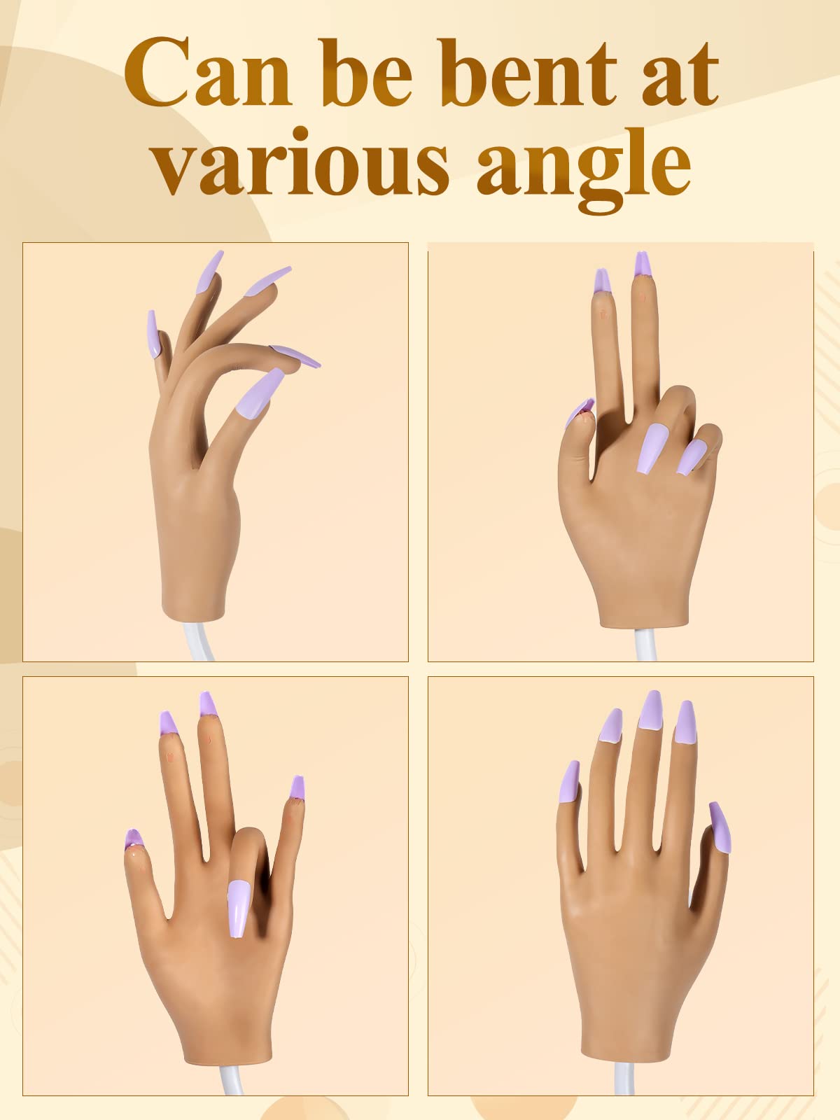 LIONVISION includes 200 nail tips for continuous practice sessions.