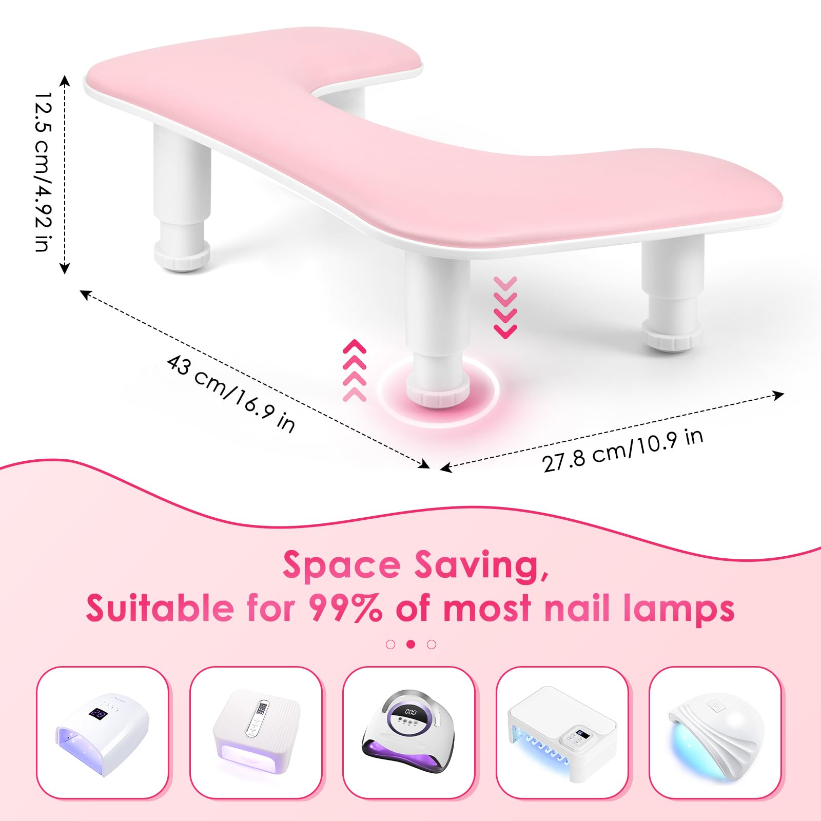 LIONVISON detachable arm rest enables tool-free setup and easy storage.