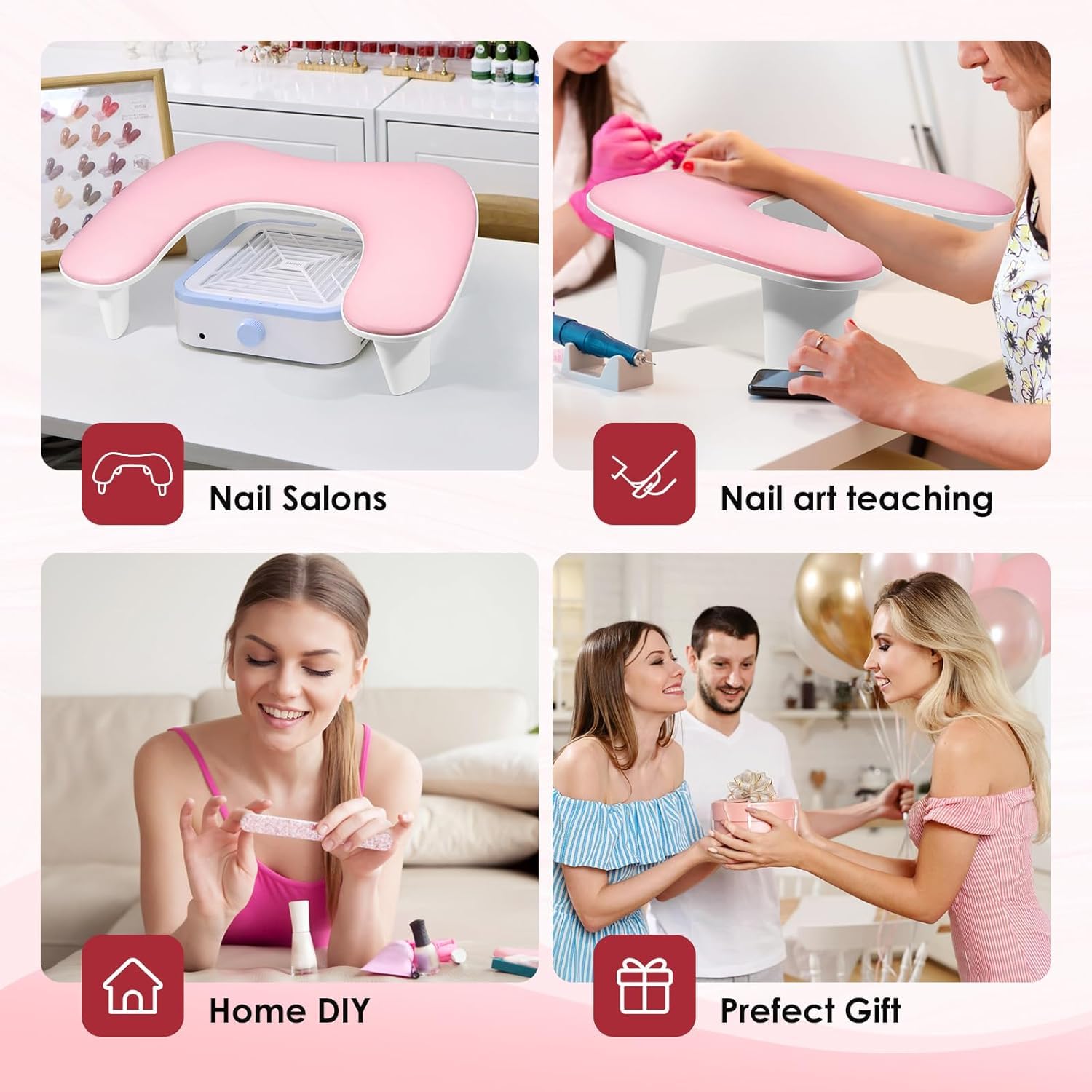 LIONVISION Arm Rest ideal for salons and home nail art setups.