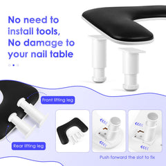 Lionvision non-slip pad keeps the arm rest steady on any table.