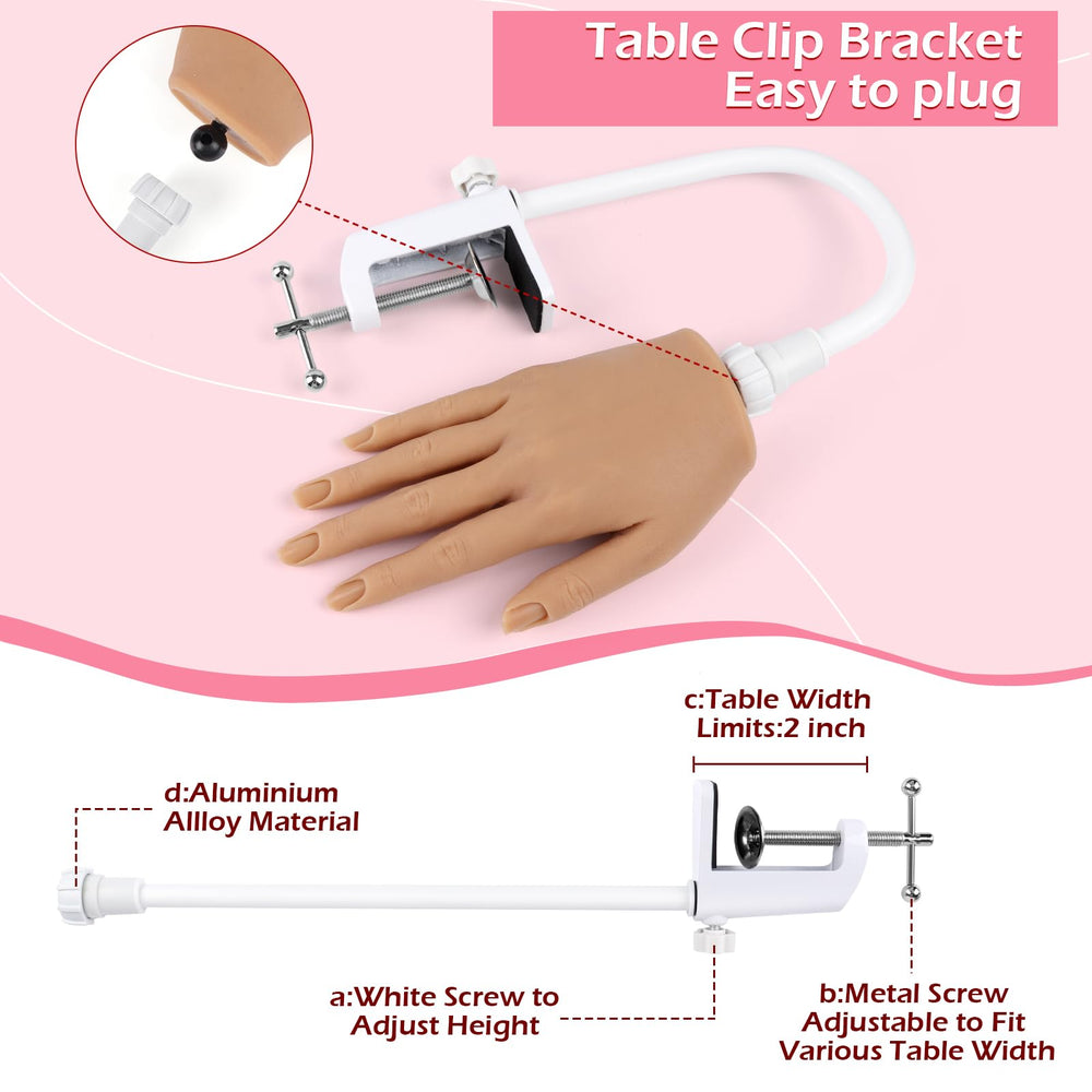 LIONVISON bendable arm bracket provides stable adjustable positioning on tables