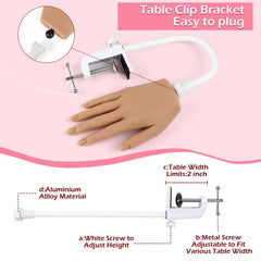 LIONVISON bendable arm bracket provides stable adjustable positioning on tables