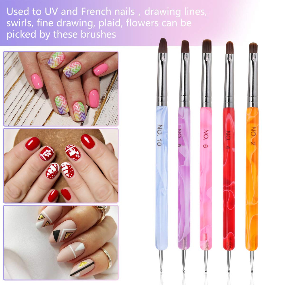 LIONVISION gift-ready 9-piece set for nail art enthusiasts